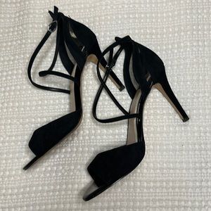 White House Black Market strappy suede sandal size 8.5